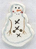 Frosty Snowman Button