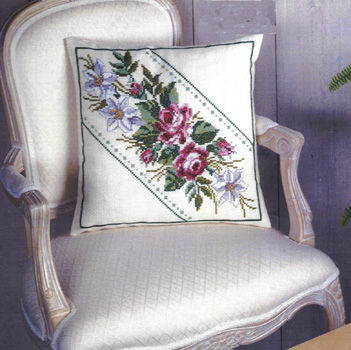 Roses and Lilies Cushion