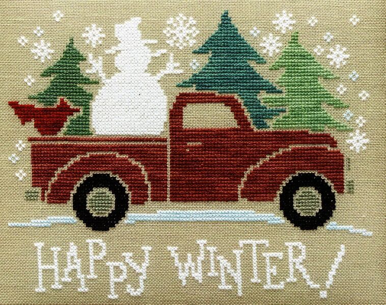 Happy Winter Truck