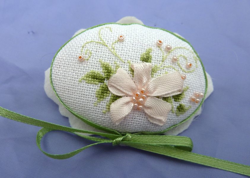 Pink Flower Brooch