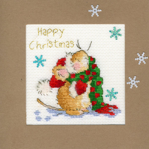 Counting Snowflakes Christmas Card