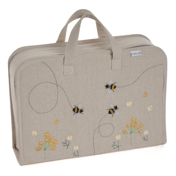 Applique Linen Bee Project Case