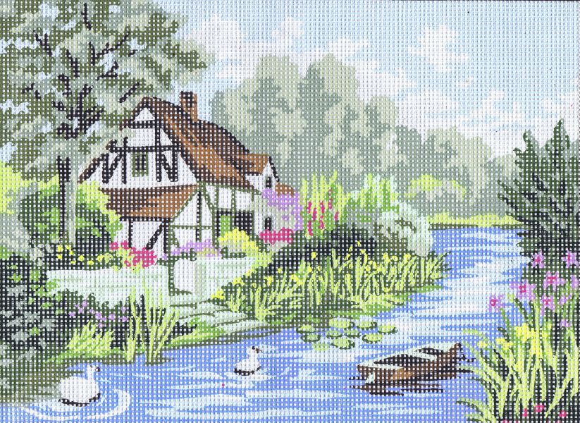 Cottage by a Stream
