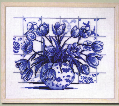 Blue Delft Tulips