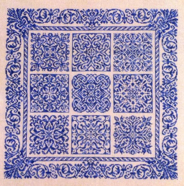 Ink Circles Springtime Tapestry cross stitch pattern
