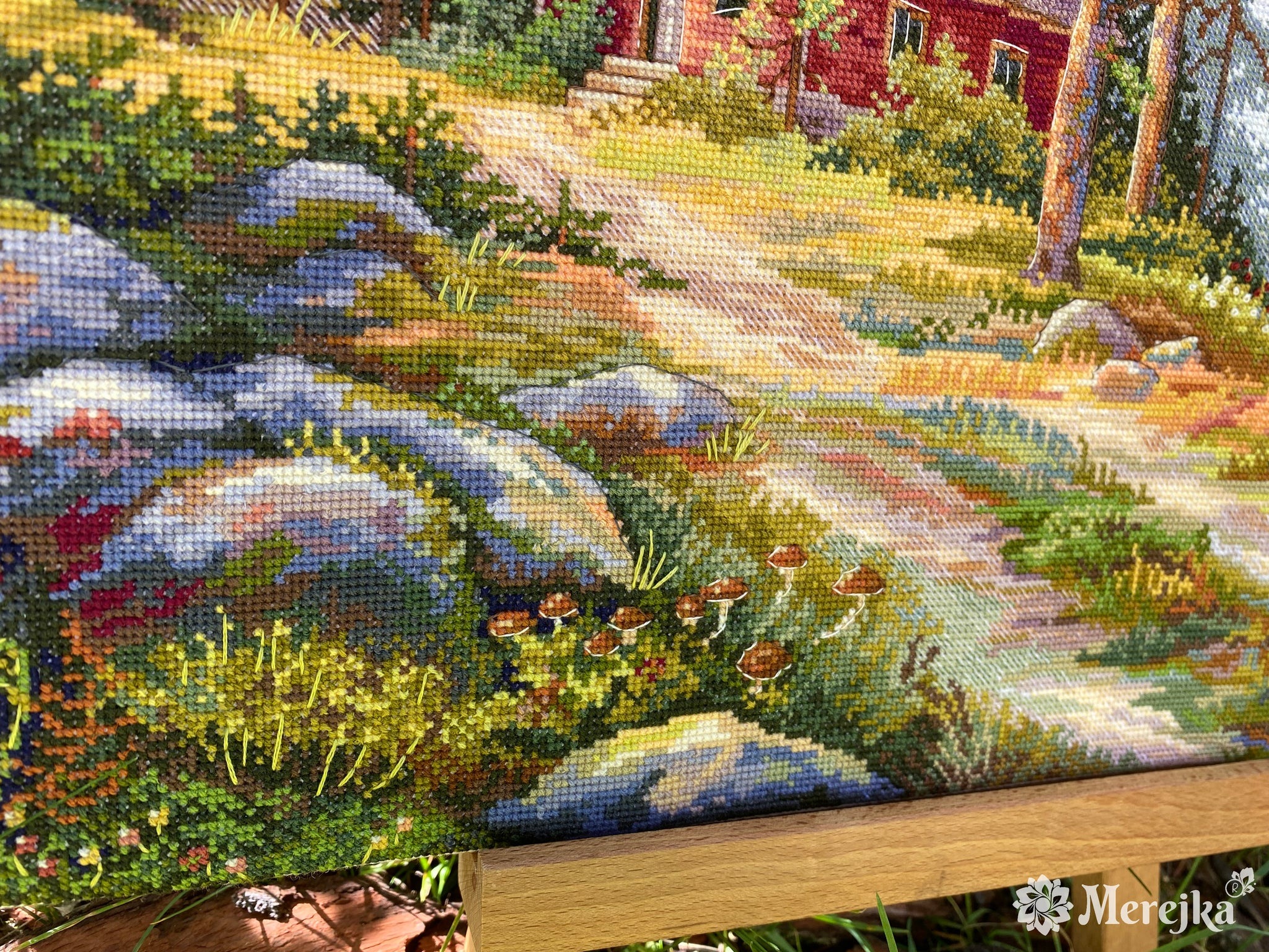 Red Cabin in the Woods (view 2)