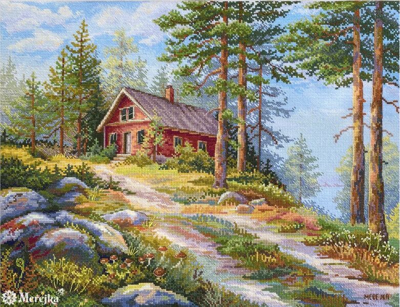 Red Cabin in the Woods