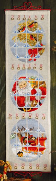 Santa through a Window Advent Calendar