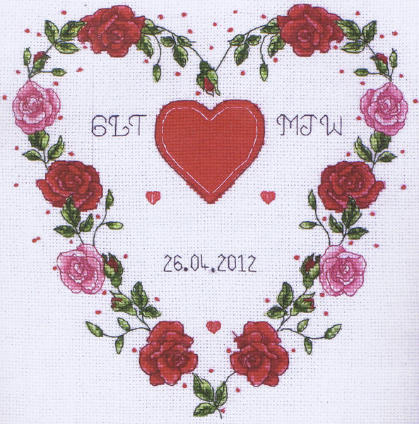 Hearts Wedding Sampler