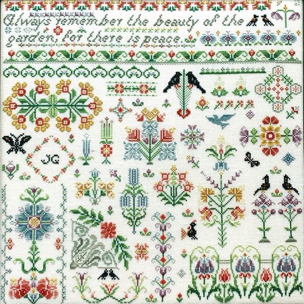 Bramley Garden - cross stitch pattern by Rosewood Manor