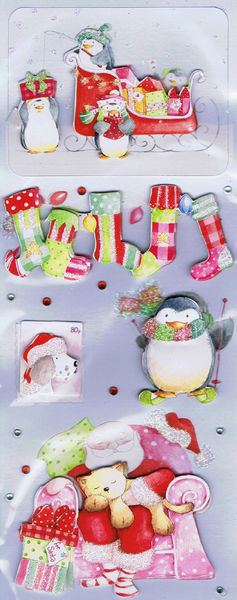 Special Delivery 3D Stickers - Santa