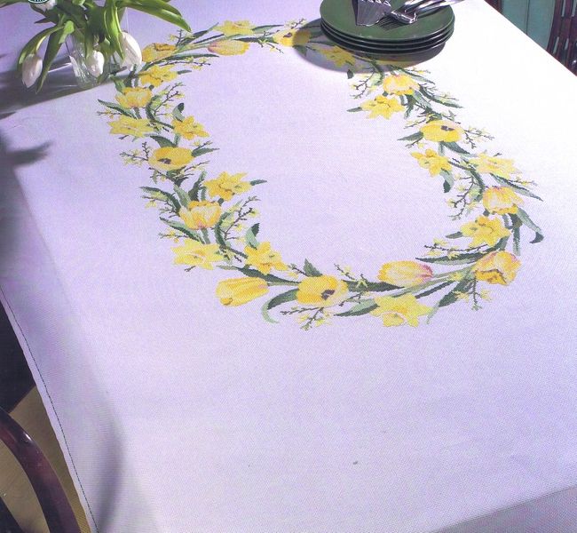 Spring Flowers Table Cover