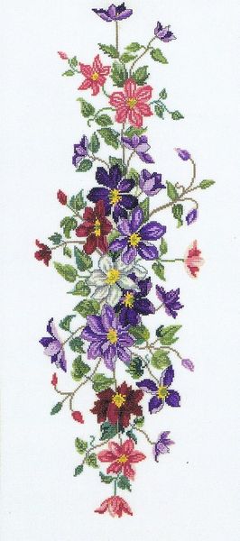 Clematis Table Runner