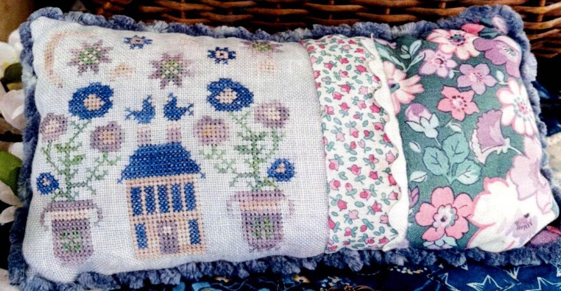 Midnight Posies Pin Pillow