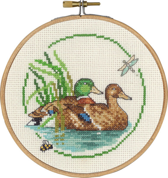 Ducks with Bee and Dragonfly