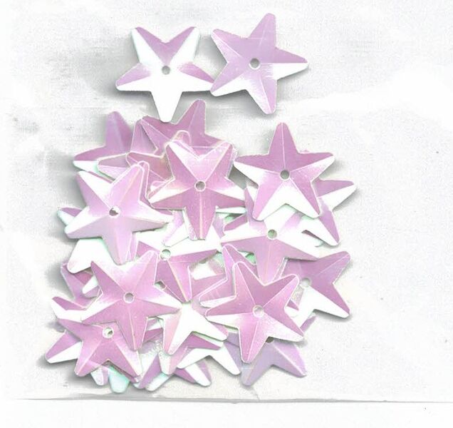 Star Sequins - White Iris