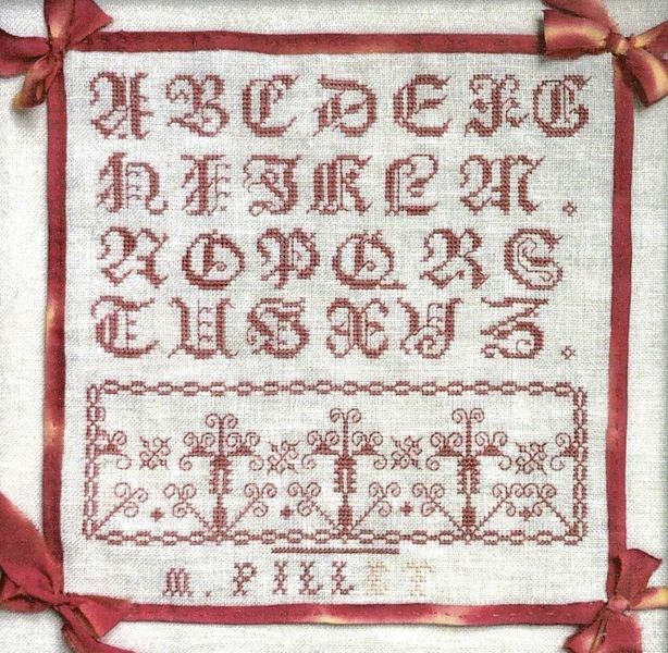 M. Pillet An Antique French Sampler