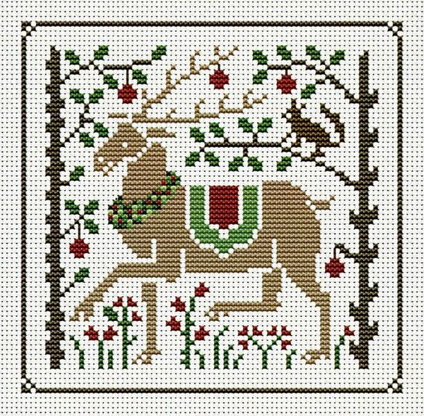 Christmas Reindeer in the Forest