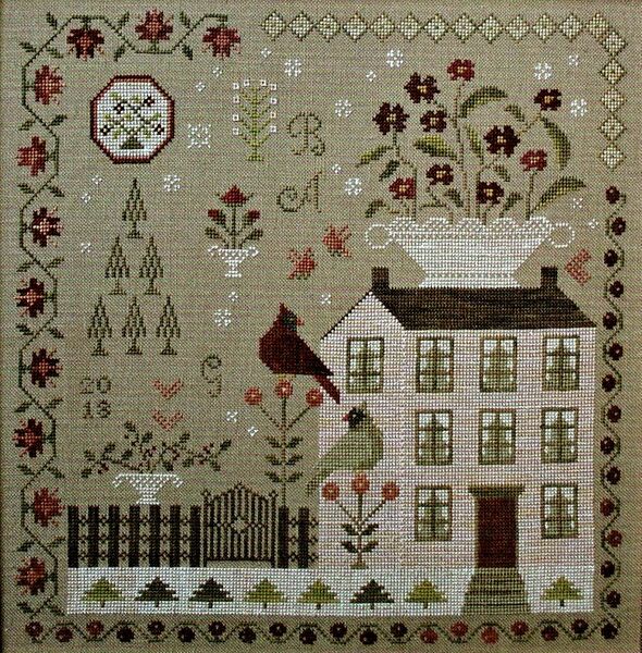 Winter Rose Manor - cross stitch pattern by With Thy Needle and Thread
