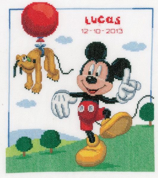 Mickey mouse cross stitch kit
