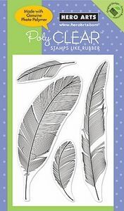 Feathers PolyClear Stamp Set