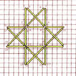 Star rosette stitch