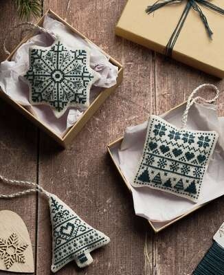 Blue Nordic Christmas Decorations