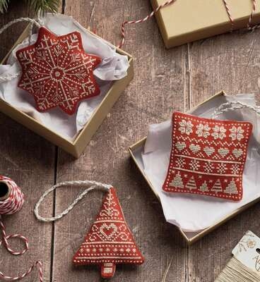 Red Nordic Christmas Decorations