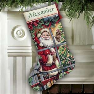 Stocking : Candy Cane Santa