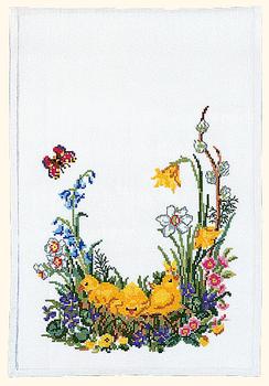 Table Runner with Chickens