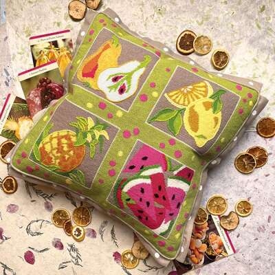 Luscious Fruit Cushion Front