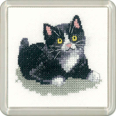 Black and White Kitten Coaster