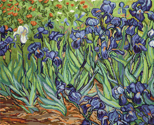 Irises after Van Gogh