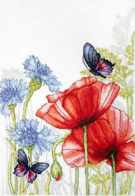 Poppies and Butterflies