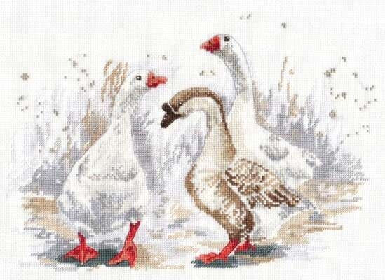 Three Merry Geese