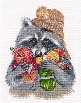 Raccoon Needleworker