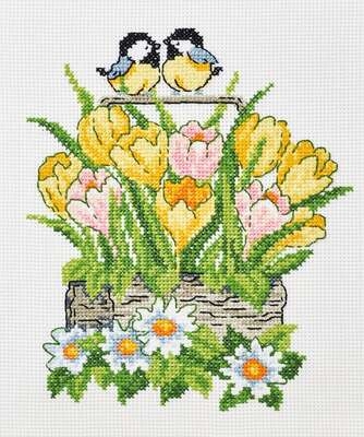 Tulips in a Basket - click for larger image