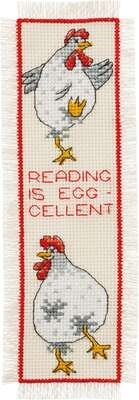 Reading is Egg-cellent Bookmark - click for larger image