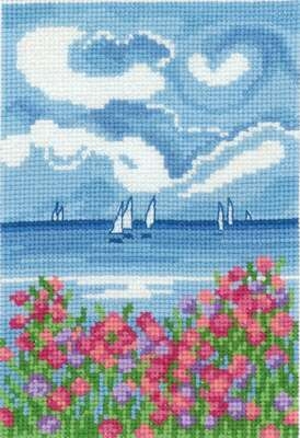 Yachts with Pink Flowers - click for larger image
