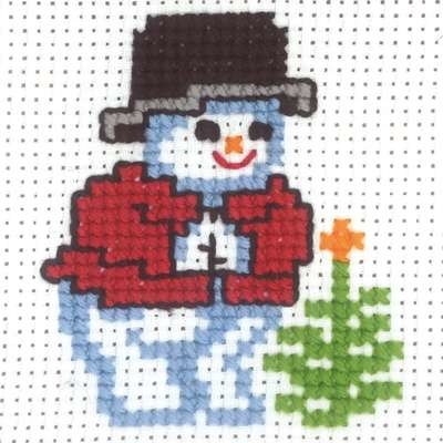 Snowman with Spruce Branch