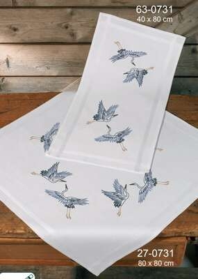 Cranes Table Cover - click for larger image