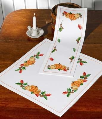 Pumpkins Table Cover - click for larger image