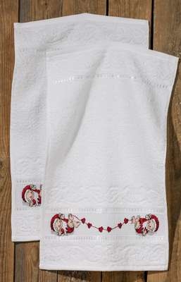 Elf and Hearts Towels - click for larger image
