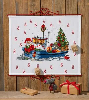 Santa with Boat Advent