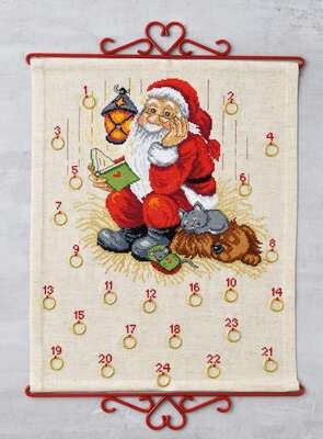 Santa with Dog Advent Calendar