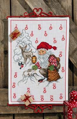 Elf with Woodland Animals Advent Calendar