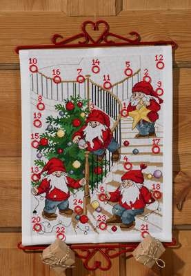 Elves decorating Tree  Advent Calendar