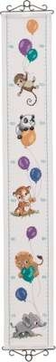 Balloons and Animals Height Chart - click for larger image