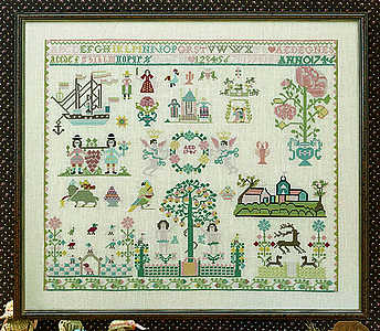 Hamburg 1746 sampler