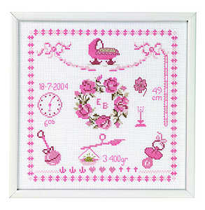 Baby girl nursery birth record - click for larger image